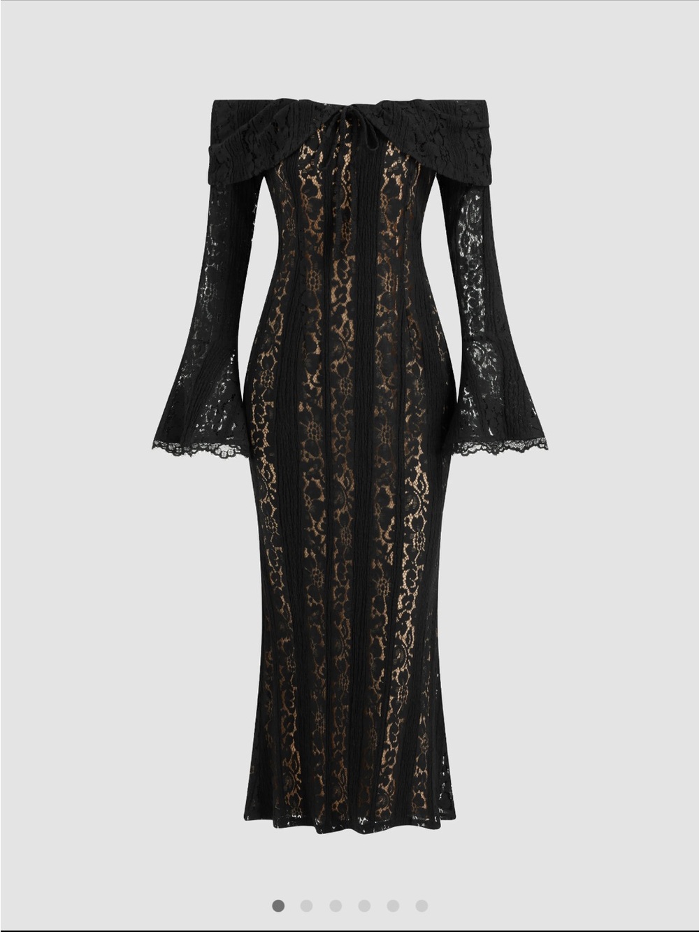 Black lace dress